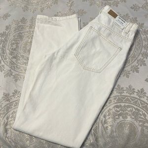 Cotton on cream color denim